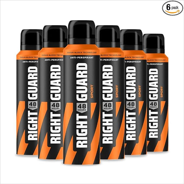 Right Guard Mens Deodorant, Total Defence 5 Sport Anti 150ml