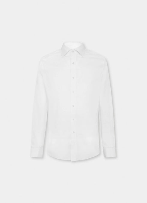 chemise formelle coupe ajustée en popeline stretch